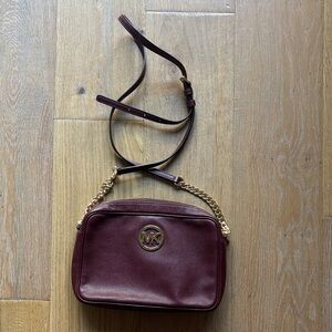 Burgundy Michael Kors Purse